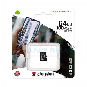 Thẻ nhớ Kingston 64GB microSDXC Canvas Select Plus 100MB/s Class 10 - SDCS2/64GBSP#1